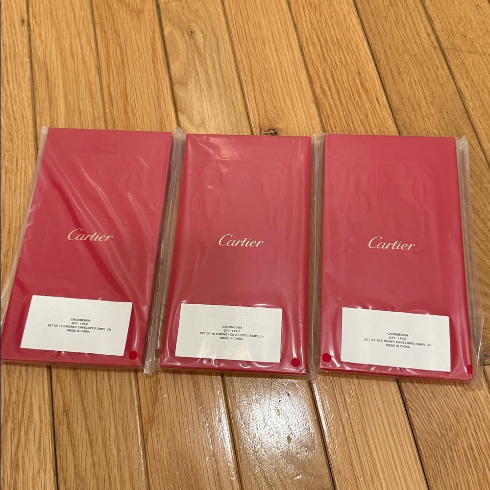 Cartier Vibrant Red Envelopes Trio